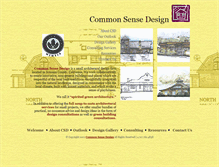Tablet Screenshot of commonsensedesign.com